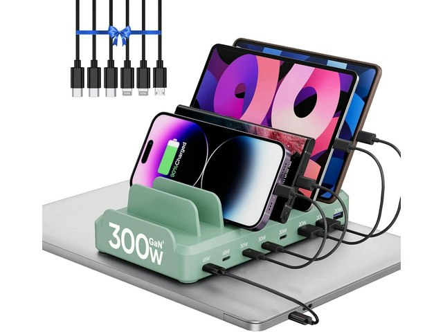 Core Tech 300W 8-Port USB-C and USB-A Charging Station: $114.99 Core Tech 300W 8-Port USB-C and USB-A Charging Station: $114.99