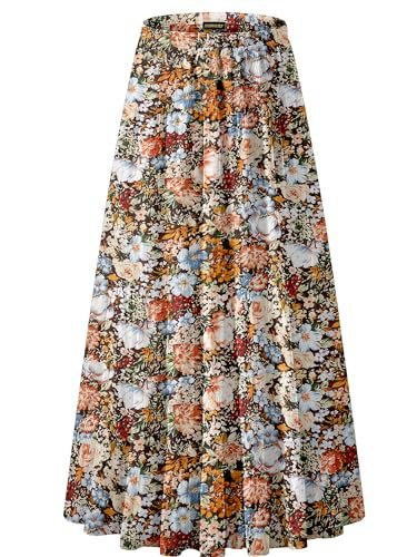 Nashalyly Women's Chiffon High Waist Pleated A-Line Maxi Skirt: $19.99 Nashalyly Women's Chiffon High Waist Pleated A-Line Maxi Skirt: $19.99