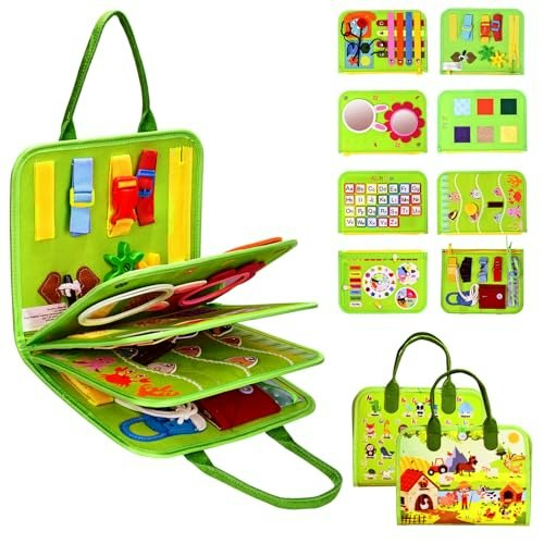 JHkim Montessori Busy Board Sensory Toy: $15.99 JHkim Montessori Busy Board Sensory Toy: $15.99