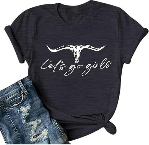 Let's Go Girl Western Bleached T-Shirt: $11.04 Let's Go Girl Western Bleached T-Shirt: $11.04