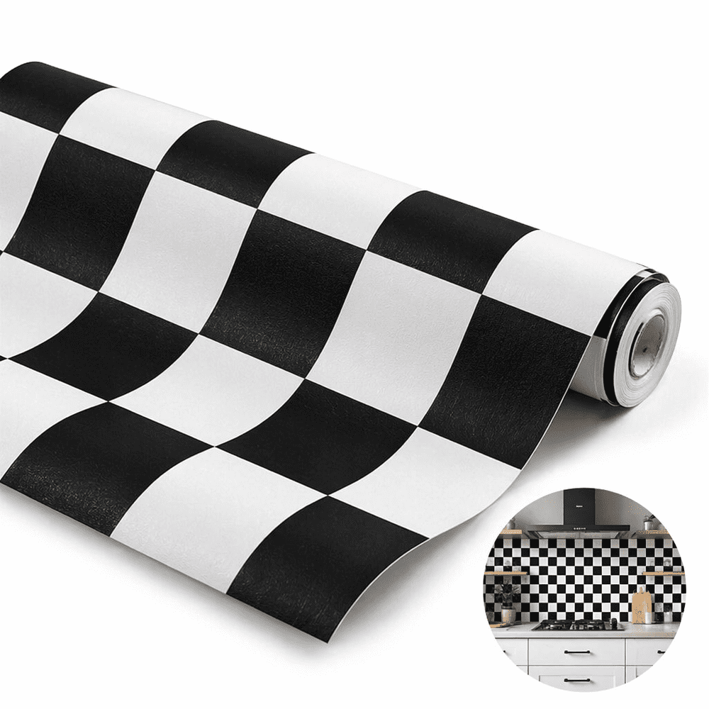 Artrylin 17.7" x 16.4ft Checkered Vinyl Contact Paper: $12.99 Artrylin 17.7" x 16.4ft Checkered Vinyl Contact Paper: $12.99