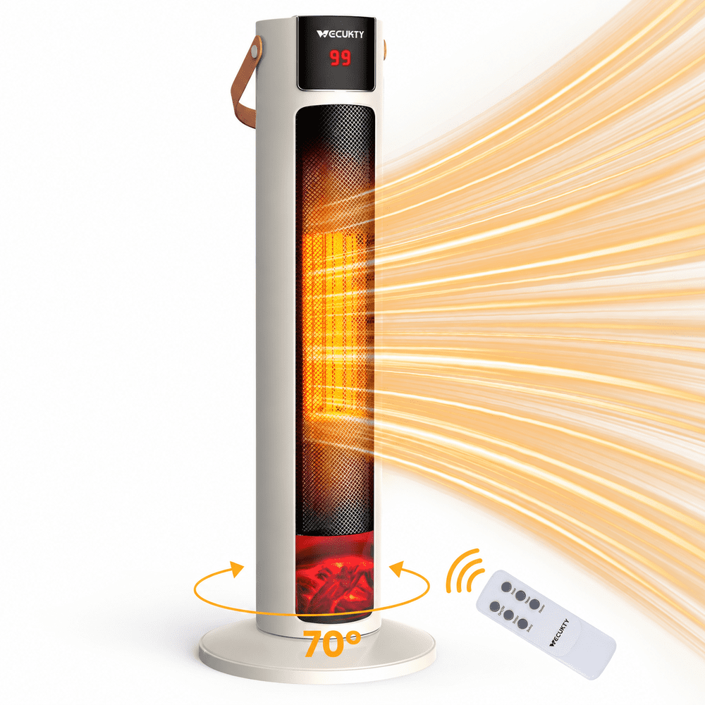 Vecukty 26-inch 1,500W Tower Space Heater: $56.68 Vecukty 26-inch 1,500W Tower Space Heater: $56.68