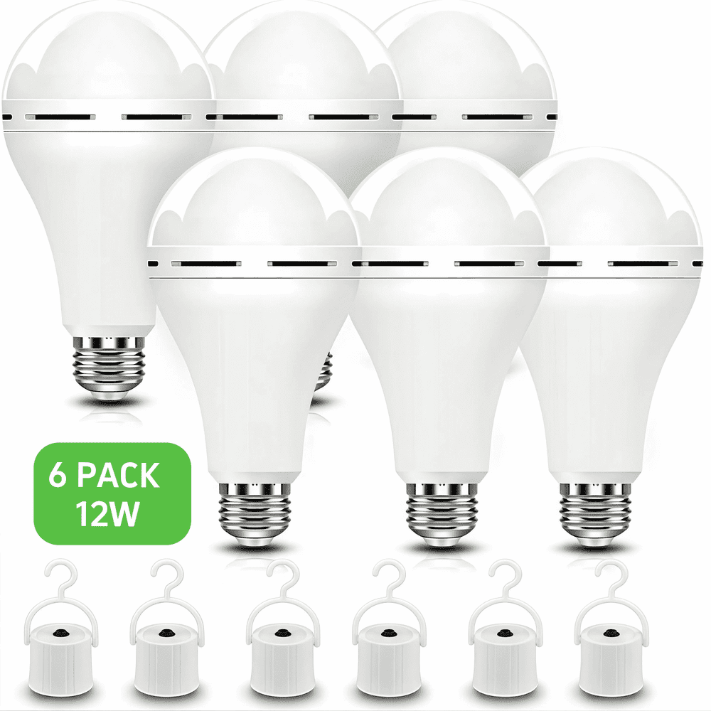 Rechargeable Emergency LED Light Bulb 6-Pack: $23.99 Rechargeable Emergency LED Light Bulb 6-Pack: $23.99