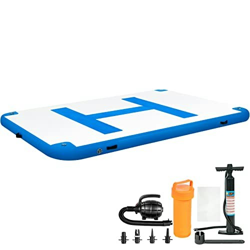 Vevor 10' x 6.5' Inflatable Floating Dock: $334.20