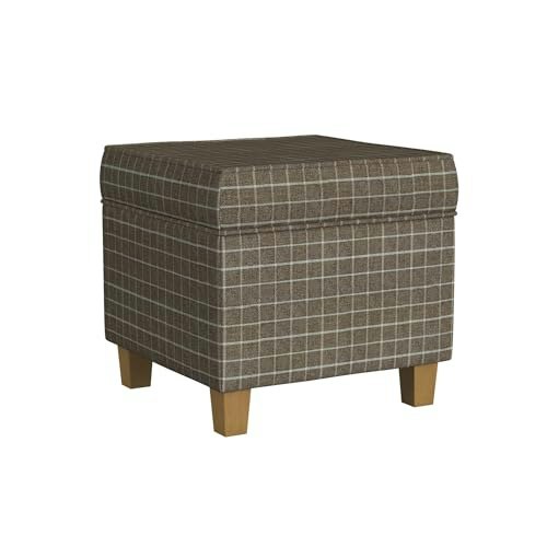 HomePop 18-Inch Classic Square Storage Ottoman: $62.77