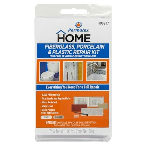 Devcon Fiberglass, Porcelain, and Plastic Repair Kit: $18.98 Devcon Fiberglass, Porcelain, and Plastic Repair Kit: $18.98