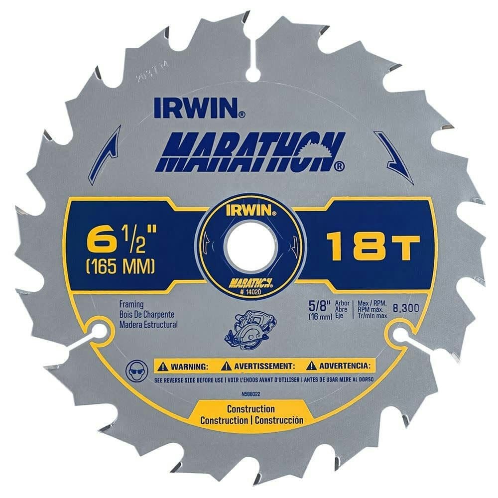 Irwin Tools Marathon Carbide Cordless Circular Saw Blade: $8.91