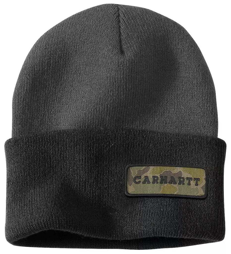 Carhartt Men's Cuffed Camo Patch Beanie: $14