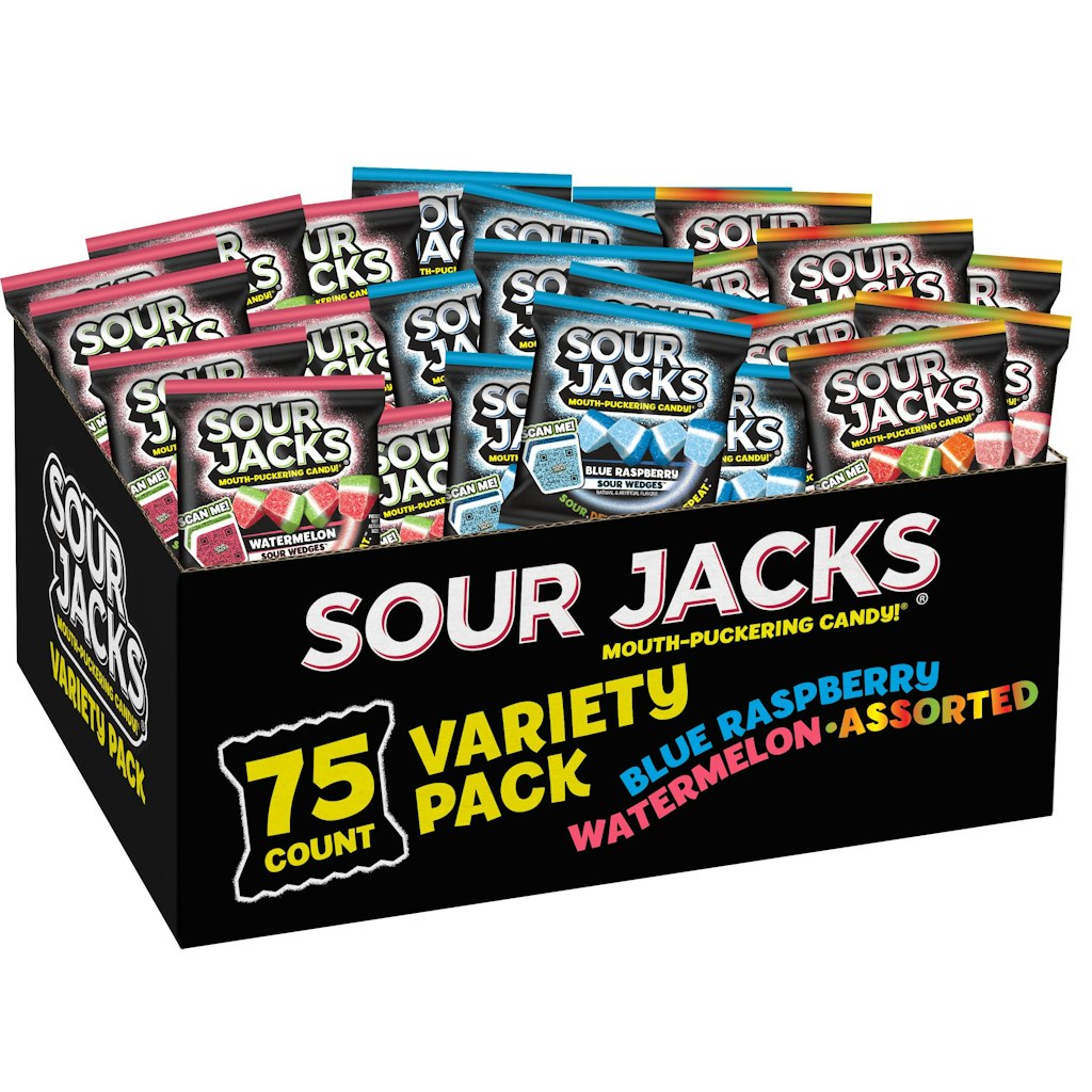 Sour Jacks Sour Gummy Wedges 75ct Variety Pack: $9.35 via Sub & Save
