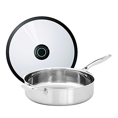 Black Cube 11-Inch 4.5-Quart Stainless Steel Sauté Pan: $36.51