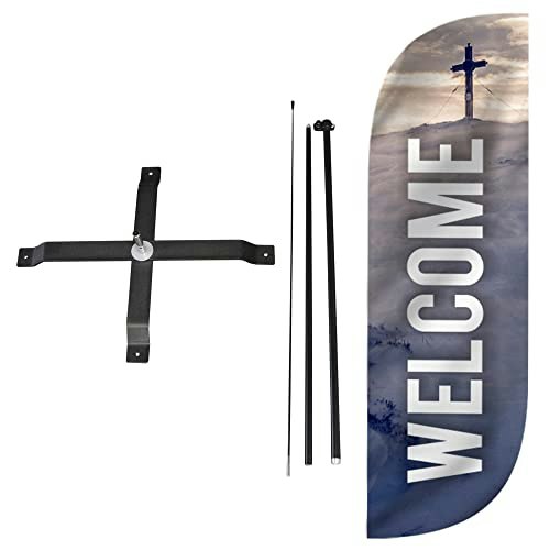 LookOurWay 5-Foot Welcome Feather Flag Set: $19.03 LookOurWay 5-Foot Welcome Feather Flag Set: $19.03