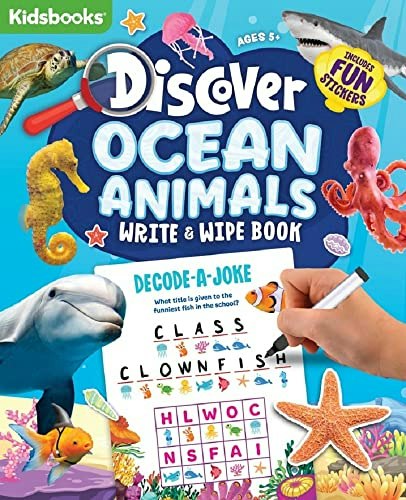 Ocean Animals Write & Wipe Book: $10.52