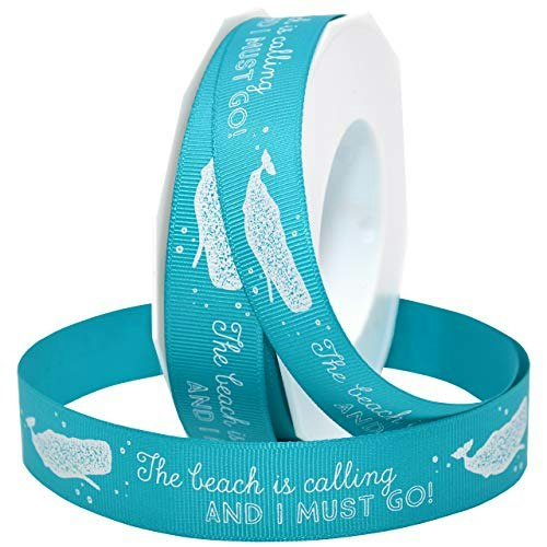 Morex Coastal Celebrations Beach Is Calling Ribbon 7/8" x 20 Yards: $14.48