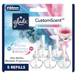 Glade PlugIns CustomScent Eucalyptus & Waterlily Refills 5-Count for $9.50 + free shipping w/ Prime