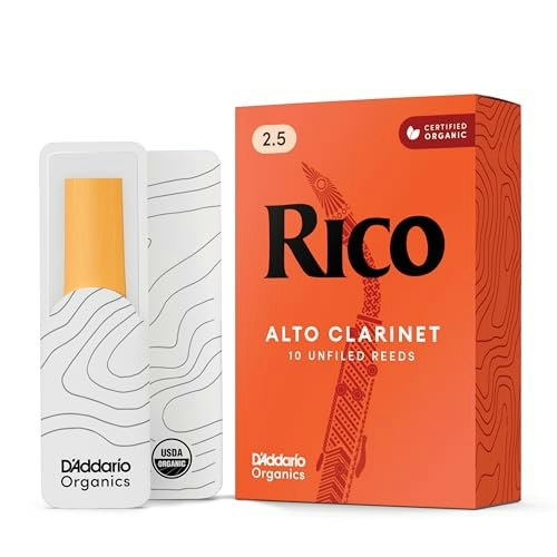 Rico Organic Alto Clarinet Reeds 2.5 10-Pack: $37.99 Rico Organic Alto Clarinet Reeds 2.5 10-Pack: $37.99