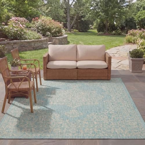 Safavieh Courtyard Collection 8' x 11' Washable Area Rug: $164.40