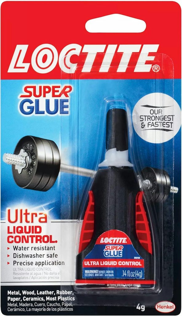 Loctite Super Glue Ultra Liquid Control Bottle 3-Pack: $13