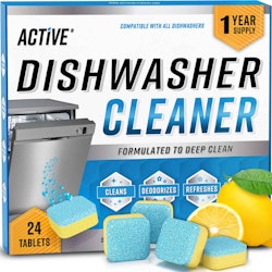 Active Dishwasher Cleaner & Deodorizer Tablets 24-Pack for $25 + free shipping w/ Prime