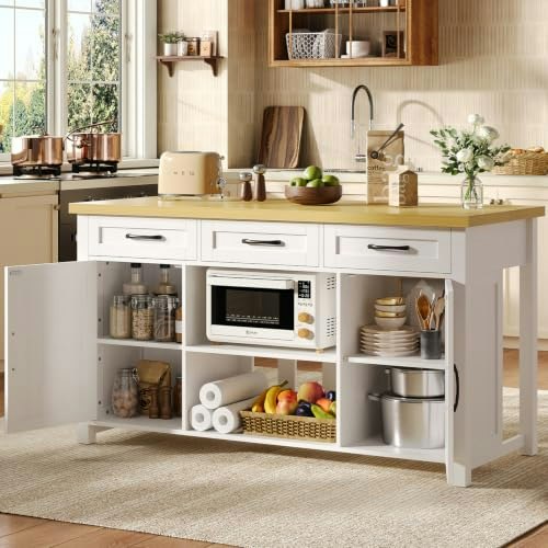 Knoworld 60-Inch Kitchen Island with Storage: $296.99 Knoworld 60-Inch Kitchen Island with Storage: $296.99