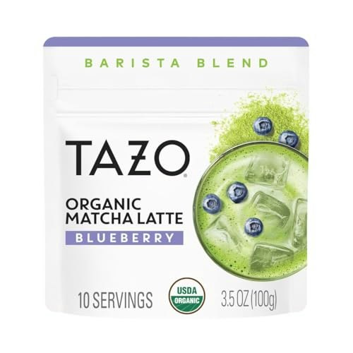 Tazo Organic Blueberry Matcha Latte Powder 10-Serving Pouch: $6.95 Tazo Organic Blueberry Matcha Latte Powder 10-Serving Pouch: $6.95