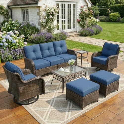Sailary 7-Piece Outdoor Wicker Conversation Set: $1,016.69 Sailary 7-Piece Outdoor Wicker Conversation Set: $1,016.69