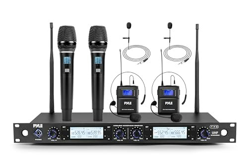 Pyle 4-Channel UHF Wireless Microphone System: $169.16