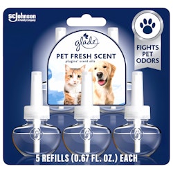 Glade PlugIns Pet Fresh Air Freshener Refills 5-Pack for $12 + free shipping w/ Prime