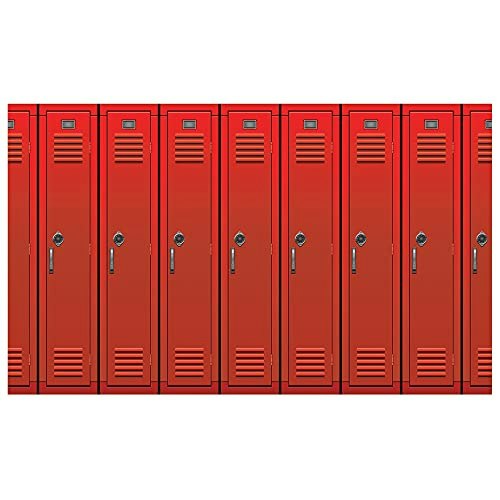 Red School Lockers Photo Backdrop 4' x 30': $21.82 Red School Lockers Photo Backdrop 4' x 30': $21.82