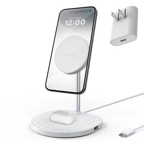 iHome 3-in-1 15W Magnetic Wireless Charging Stand: $9.25 iHome 3-in-1 15W Magnetic Wireless Charging Stand: $9.25