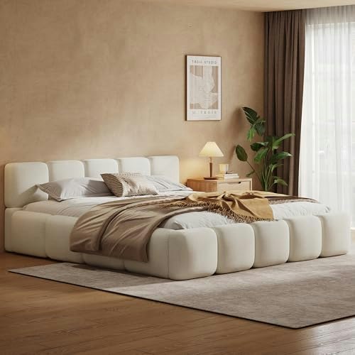 Merax California King Boucle Platform Bed: $537.29 Merax California King Boucle Platform Bed: $537.29