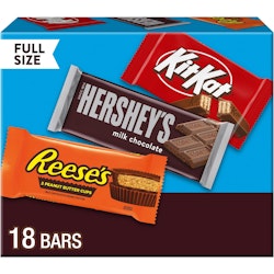 Herhsey's Kit Kat & Reese's Assorted Milk Chocolate Full-Size Candy Bars 18-Pack for $20 via Sub & Save + free shipping w/ Prime