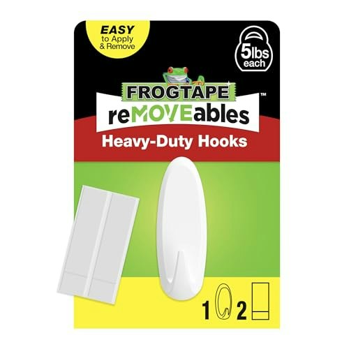 FrogTape reMOVEables Heavy Duty Adhesive Wall Hook: $3.41 FrogTape reMOVEables Heavy Duty Adhesive Wall Hook: $3.41
