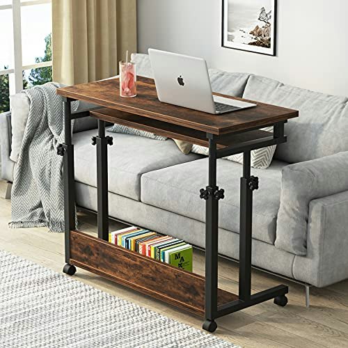 Tribesigns Adjustable Rolling Laptop Desk: $94.98