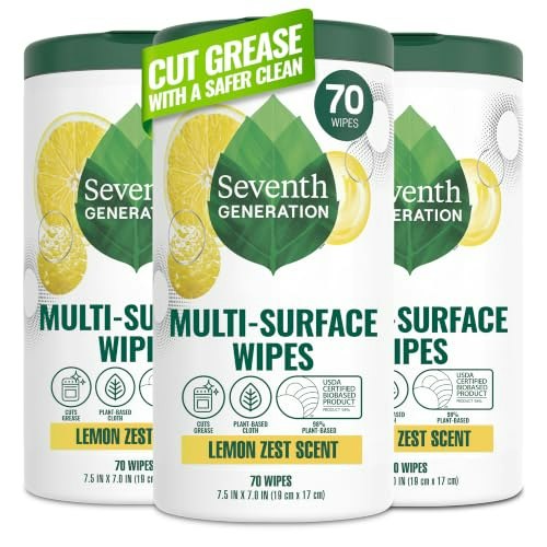 Seventh Generation Multi-Surface Wipes 70-Count: $16.29 Seventh Generation Multi-Surface Wipes 70-Count: $16.29