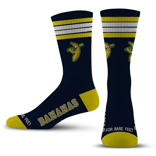 For Bare Feet Savannah Bananas 4-Stripe Deuce Youth Crew Socks: $14.78 For Bare Feet Savannah Bananas 4-Stripe Deuce Youth Crew Socks: $14.78