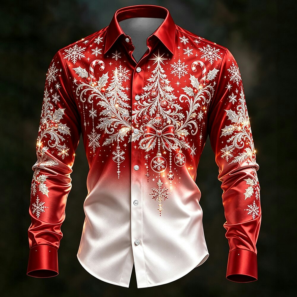Christmas Tree Button-Down Shirt: 2 for $15