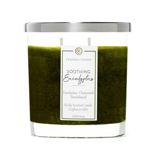 Colonial Candle Soothing Eucalyptus 8-oz. 2-Wick Scented Candle: $14.39 Colonial Candle Soothing Eucalyptus 8-oz. 2-Wick Scented Candle: $14.39