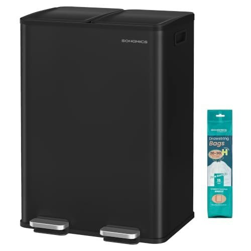 Songmics 16-Gallon Dual-Compartment Pedal Trash Can: $89.99 Songmics 16-Gallon Dual-Compartment Pedal Trash Can: $89.99