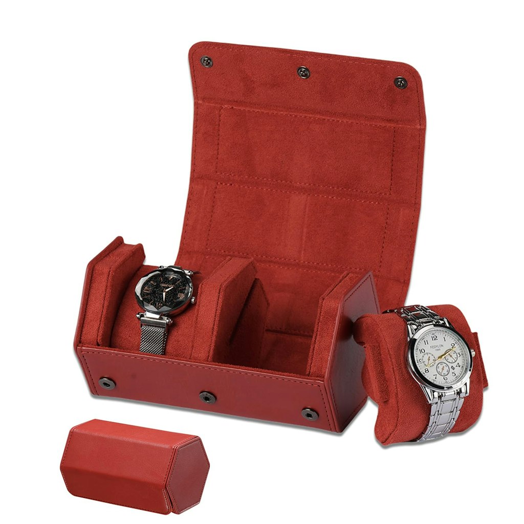 Recycled Leather Watch Travel Case: 1-Cent Recycled Leather Watch Travel Case: 1-Cent