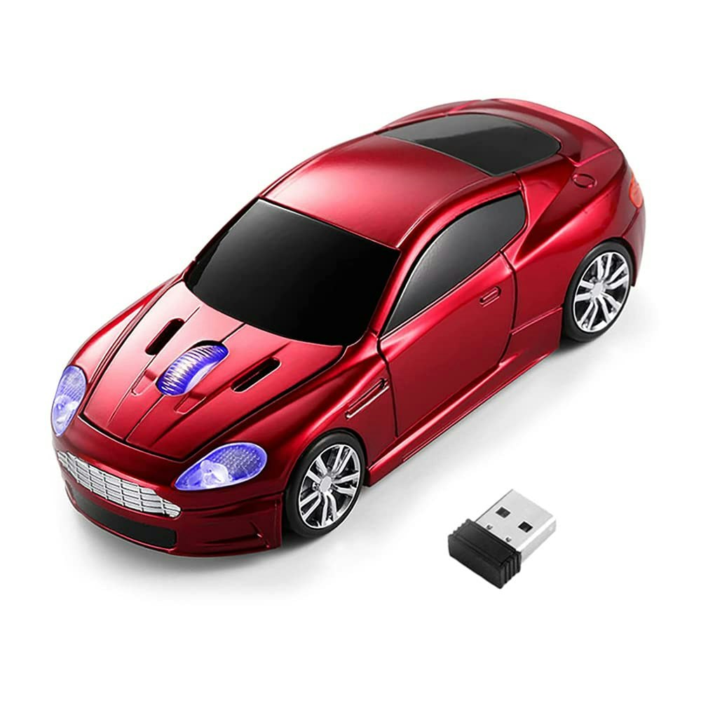 Wireless Sports Car Optical Mouse: 1-Cent