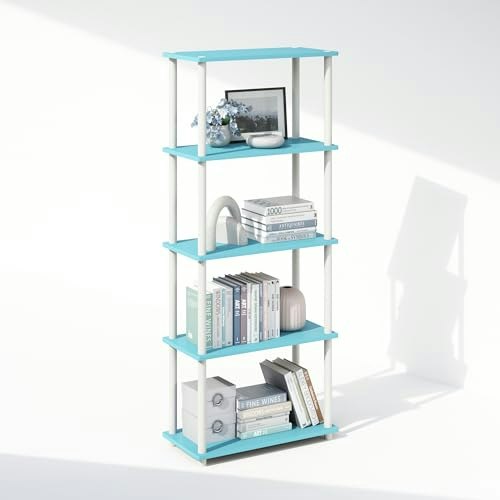 Furinno 5-Tier Turn-N-Tube Bookshelf: $34.43 Furinno 5-Tier Turn-N-Tube Bookshelf: $34.43