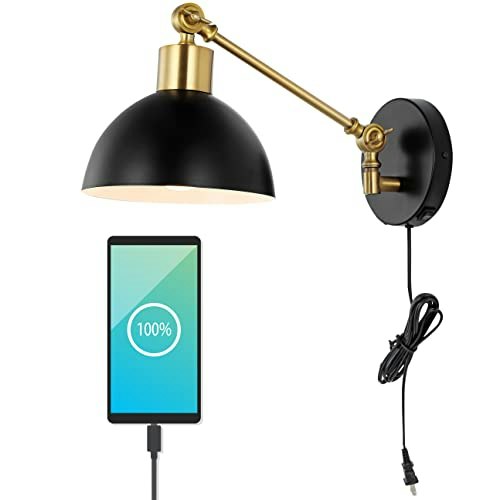 Jonathan Y Lisa 1-Light Metal Swing Arm Sconce: $85.67 Jonathan Y Lisa 1-Light Metal Swing Arm Sconce: $85.67