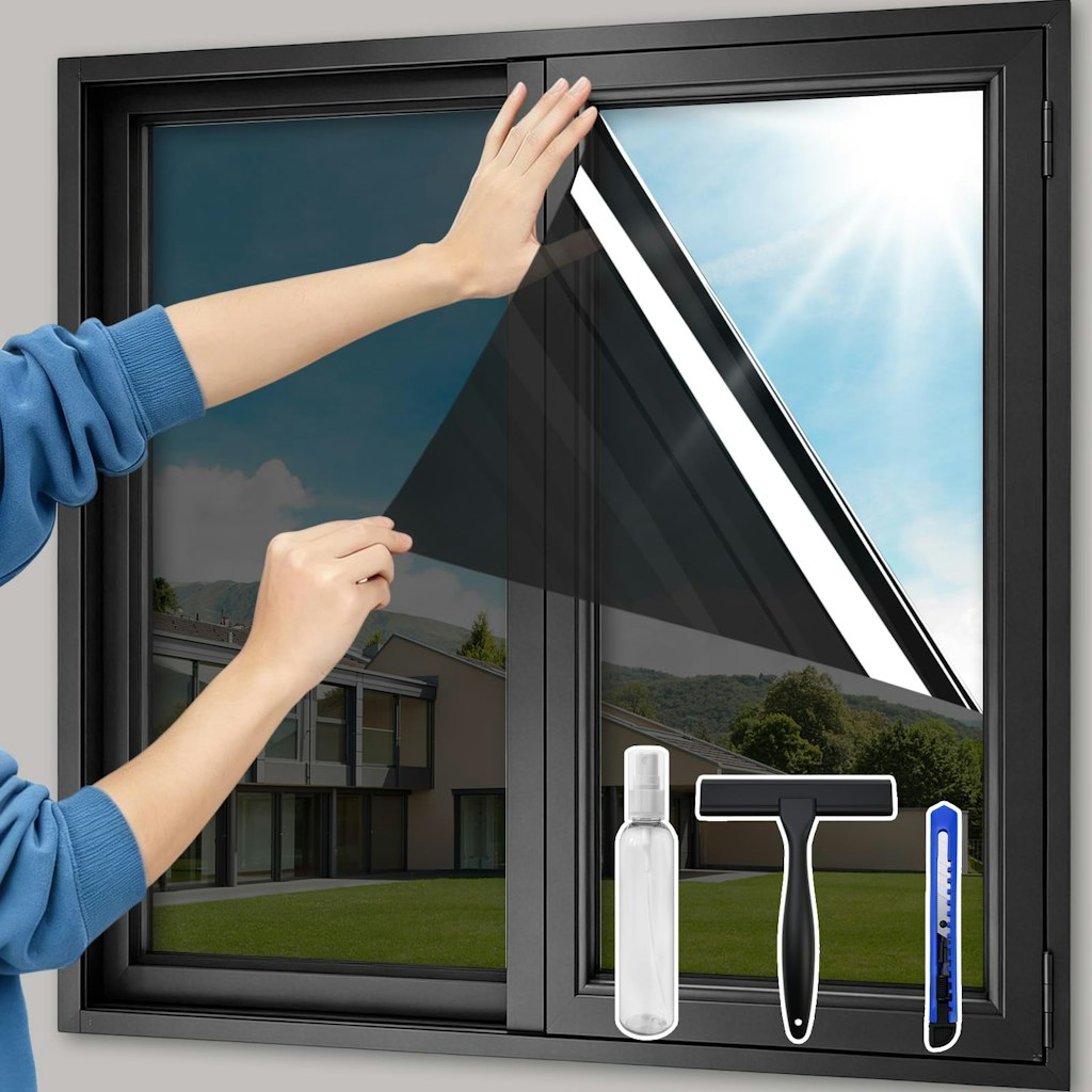 Xiawei 17.5" x 6.5-Foot One-Way Privacy Window Film: $5.92