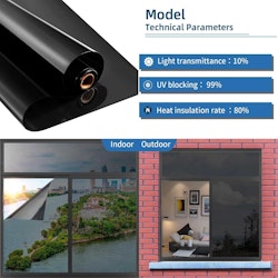 Xiawei 17.5" x 16.4-Foot Roll One-Way Privacy Window Film for $15 + free shipping w/ Prime