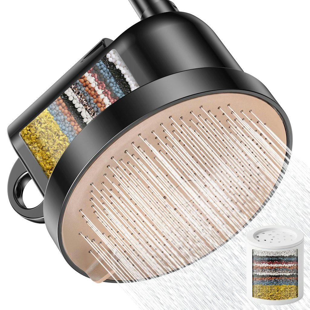 MakeFit NSF Certified Filtered Shower Head w/ 5 Settings: $9.99
