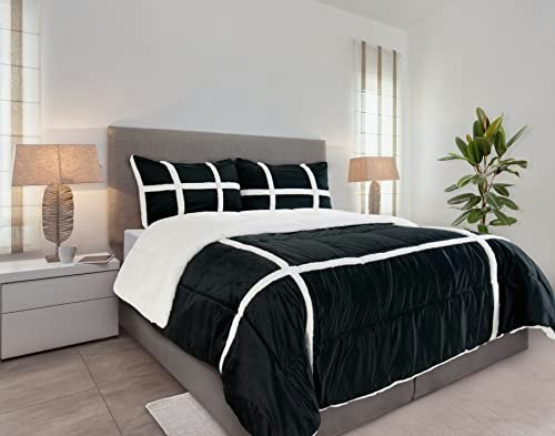 Elegant Comfort 3-Piece Olivia Stripe Full Comforter Set: $49.99 Elegant Comfort 3-Piece Olivia Stripe Full Comforter Set: $49.99