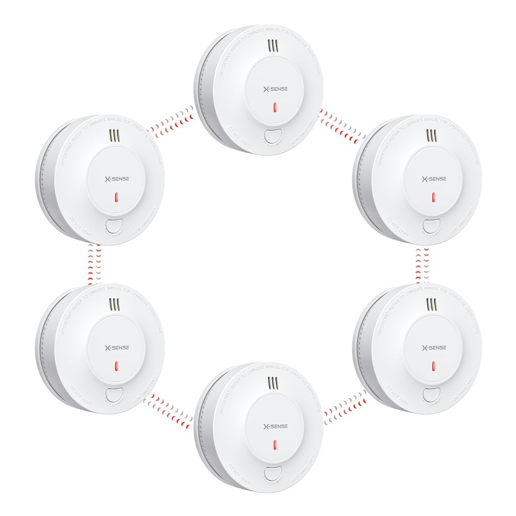 X-Sense Wireless Interconnected Smoke Detector Fire Alarm 6-Pack: $137 X-Sense Wireless Interconnected Smoke Detector Fire Alarm 6-Pack: $137