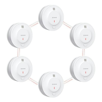 X-Sense Wireless Interconnected Smoke Detector Fire Alarm 6-Pack for $137 + free shipping