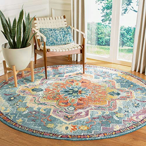Safavieh Crystal Collection 8' Round Distressed Medallion Area Rug: $193.15 Safavieh Crystal Collection 8' Round Distressed Medallion Area Rug: $193.15