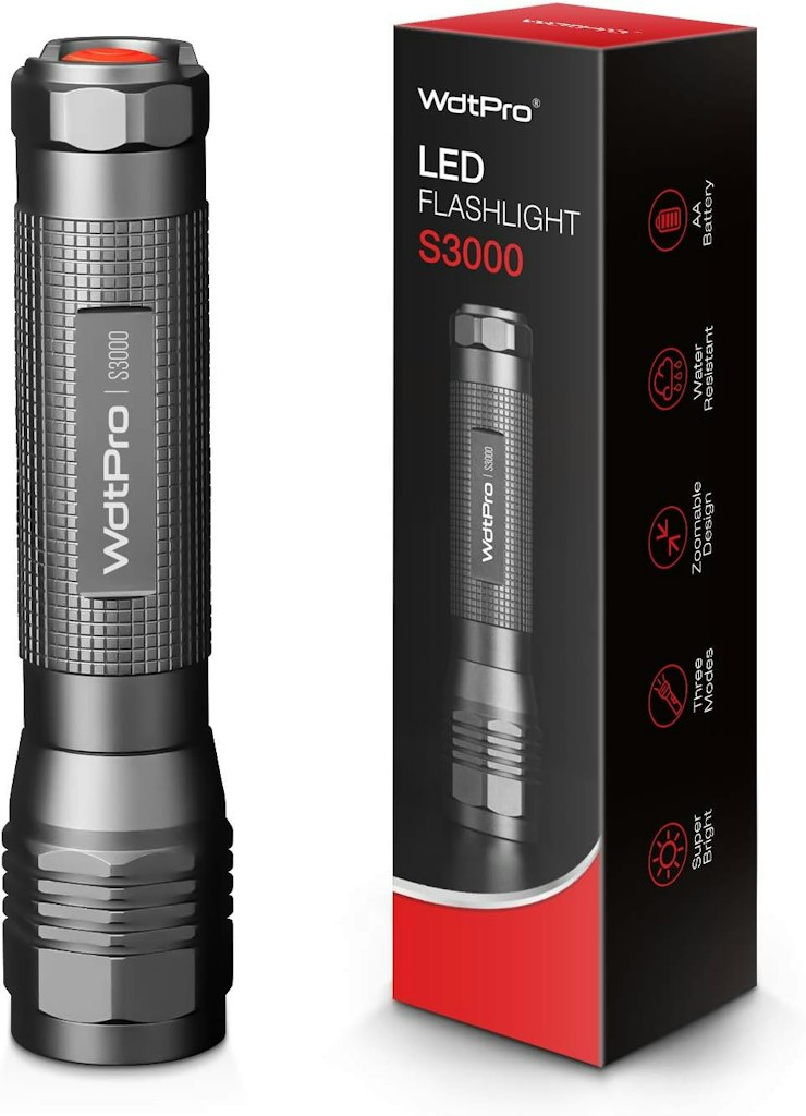 WdtPro S3000 High-Powered LED Flashlight: $6.50 w/ Clip Coupon